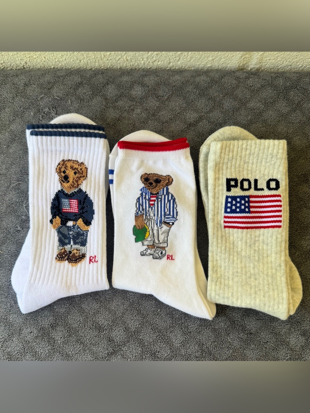 RALPH LAURENT SOCKS 3 PAIRS OS MULTICOLOR